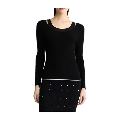 Liu Jo Maglia Maglia Donna con trasparenze in tulle S - Francavilla Moda