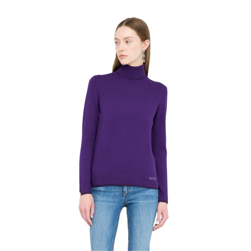 Liu Jo Pullover Maglia Donna dolcevita misto viscosa S A25 - LIU.JOMF5229MS49I - 93518 - S - Francavilla Moda