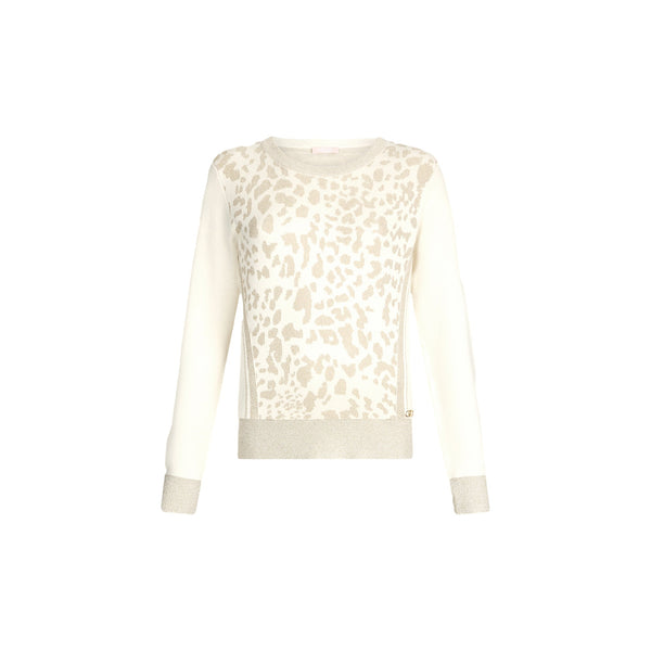 Liu Jo Maglia Maglia Donna girocollo dettagli animalier S - Francavilla Moda
