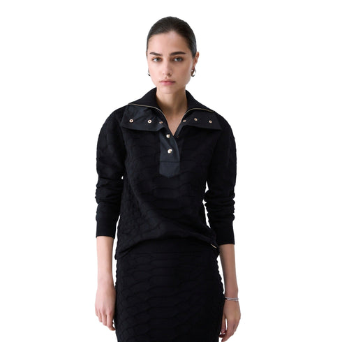 Liu Jo Maglia Maglia Donna mezza zip con bottoni S - Francavilla Moda