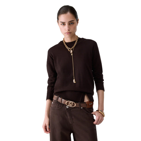 Liu Jo Maglia Maglia Donna misto lana con spacco XS A26-LIU.JOWF6418MA16R-91106-XS - Francavilla Moda