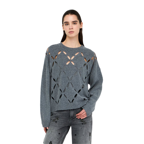 Liu Jo Pullover Maglia Donna motivo cut - out frontale XS - Francavilla Moda