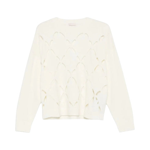 Liu Jo Pullover Maglia Donna motivo cut - out frontale XS A25-LIU.JOMF5039MS009-10701-XS - Francavilla Moda