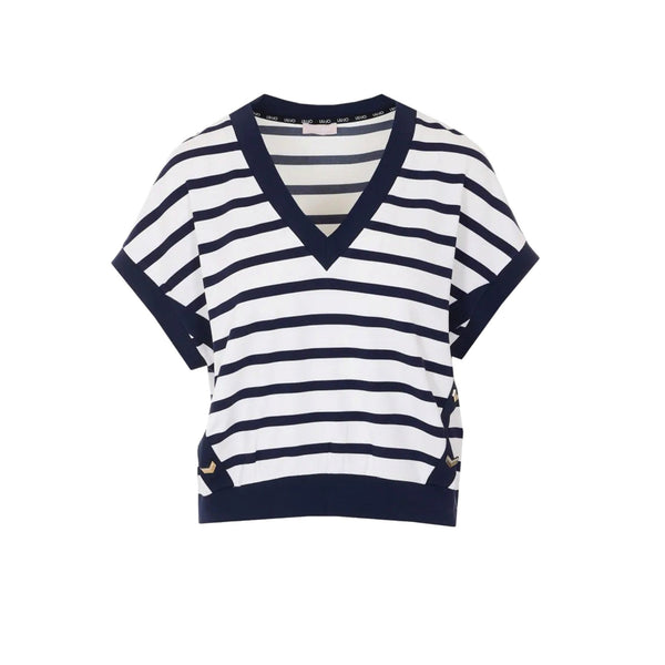 Liu Jo Maglia Maglia Donna rigata a manica corta XS - Francavilla Moda