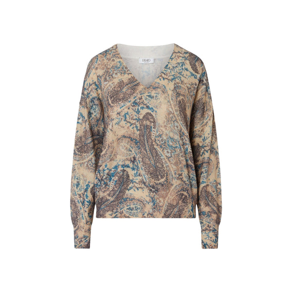Liu Jo Maglia Maglia Donna stampata con scollo V XS A26-LIU.JOWF6311MA52S-L9303-XS - Francavilla Moda