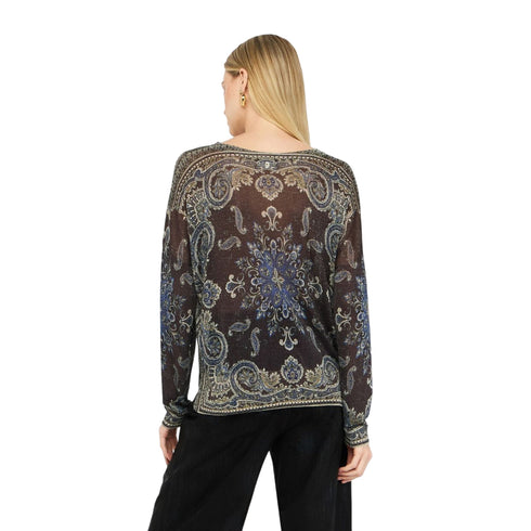 Liu Jo Maglia Maglia Donna taglio morbido con stampa S - Francavilla Moda