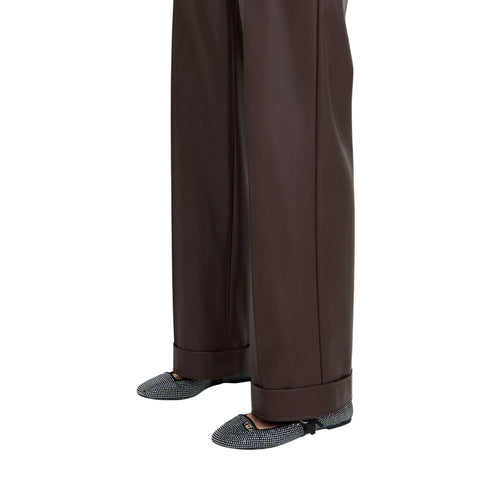 Liu Jo Pantaloni Pantalone Donna effetto pelle con elastico 40 - Francavilla Moda