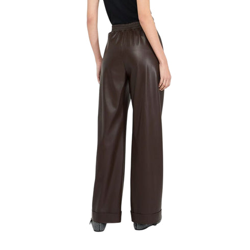 Liu Jo Pantaloni Pantalone Donna effetto pelle con elastico 40 - Francavilla Moda