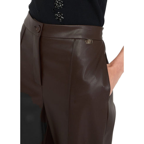 Liu Jo Pantaloni Pantalone Donna effetto pelle con elastico 40 - Francavilla Moda