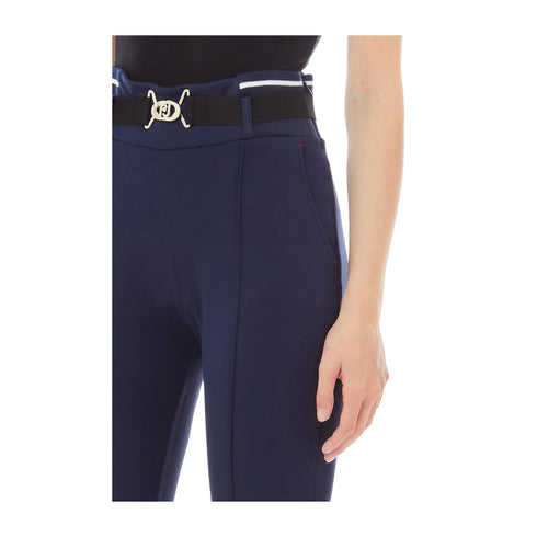Liu Jo Pantaloni Pantalone Donna flare con cintura Blu - Francavilla Moda