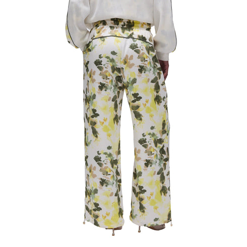 Liu Jo Pantalone Pantalone Donna in raso con stampa all over XS - Francavilla Moda