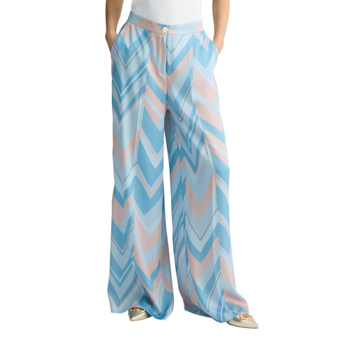 Liu Jo Pantaloni Pantalone Donna in twill stampato 40 P25 - LIU.JOCA5353TS531 - M9314 - 40 - Francavilla Moda