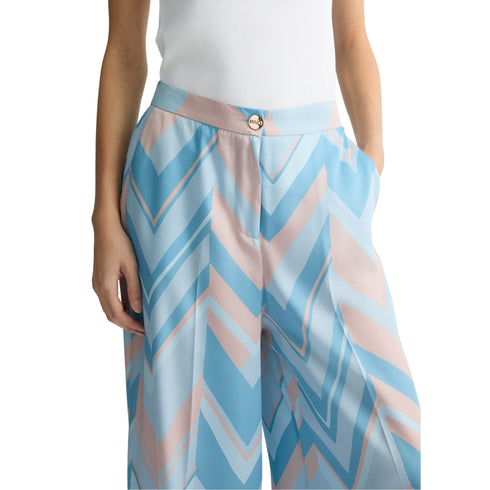 Liu Jo Pantaloni Pantalone Donna in twill stampato 40 P25 - LIU.JOCA5353TS531 - M9314 - 40 - Francavilla Moda