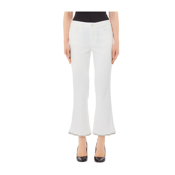 Liu Jo Pantaloni Pantalone Donna mini flare in cotone 26 - Francavilla Moda