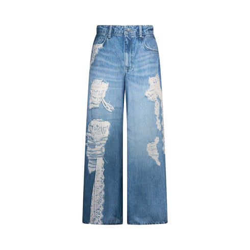Liu Jo Pantalone Pantalone flare Donna con stampa jeans 40 - Francavilla Moda