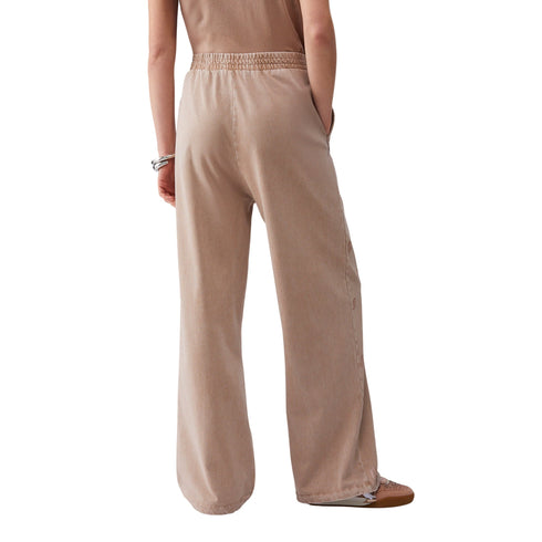 Liu Jo Pantalone Pantalone lungo da Donna in jersey délavé con strass S - Francavilla Moda