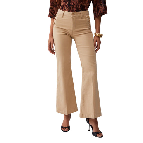 Liu Jo Pantalone Pantaloni flare Donna con bottoni decorativi 26 P26-LIU.JOWA6403T367A-41208-26 - Francavilla Moda
