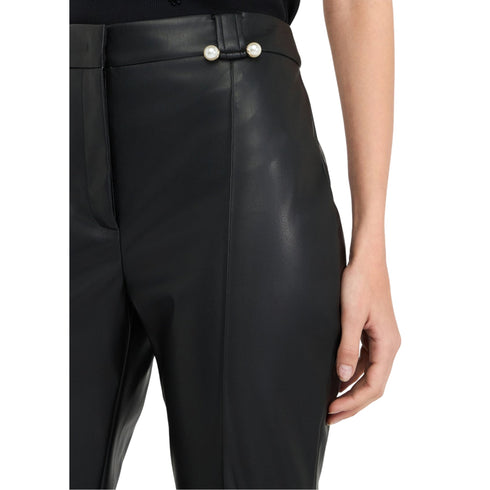 Liu Jo Pantaloni Pantaloni flare Donna in tessuto spalmato nero 40 - Francavilla Moda