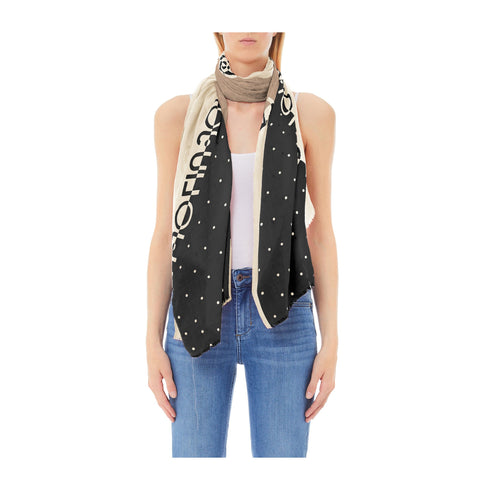 LIU JO Pashmina Pashmina Donna fantasia a pois Nero - Francavilla Moda