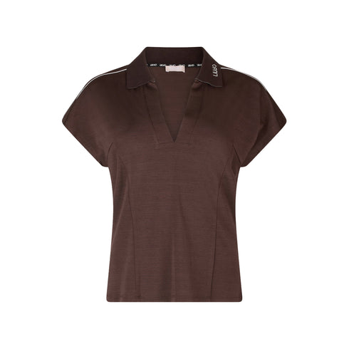 Liu Jo Polo Polo Donna dettaglio a contrasto S P25 - LIU.JOTA5183J4883 - 91016 - S - Francavilla Moda