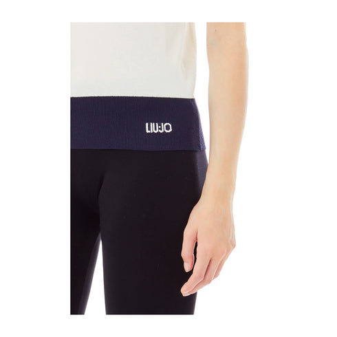 Liu Jo Polo Polo Donna in maglia rifiniture a contrasto S - Francavilla Moda