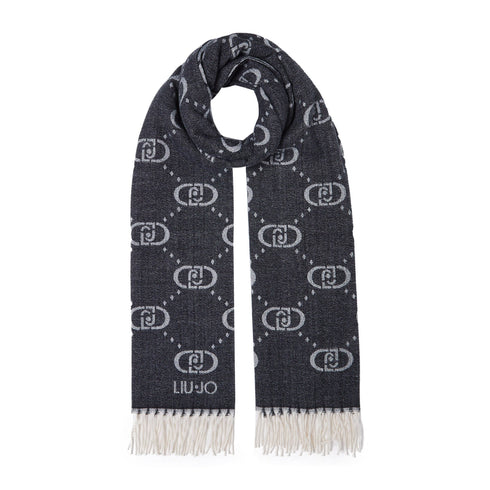 Liu Jo Sciarpa Sciarpa Donna Jacquard Monogram Grigio chiaro A24 - LIU.JO2F4004T0300 - 71502 - UNI - Francavilla Moda