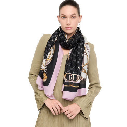 Liu Jo Stola Stola Donna con motivo logo UNI A25 - LIU.JO SOFT2F5079T0300 - 22222 - UNI - Francavilla Moda
