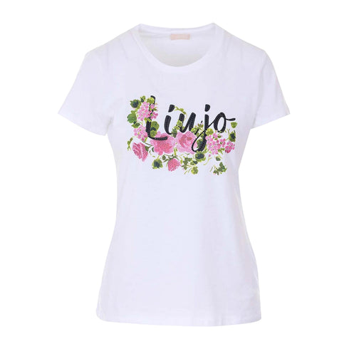 Liu Jo T-shirt T-shirt Donna con decoro frontale XS P26-LIU.JOWA6493JS923-P9603-XS - Francavilla Moda