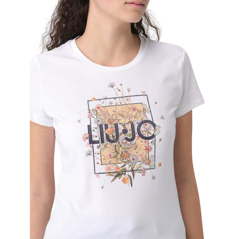 Liu Jo T-shirt T-shirt Donna con decoro frontale XS P26-LIU.JOWA6493JS923-P9604-XS - Francavilla Moda