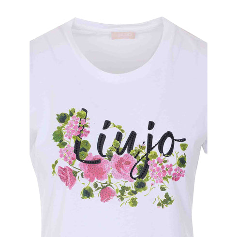 Liu Jo T-shirt T-shirt Donna con decoro frontale XS P26-LIU.JOWA6493JS923-P9603-XS - Francavilla Moda