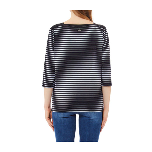 LIU JO T-Shirt T-shirt Donna con maniche a tre quarti Nero bianco P25 - LIU.JOWA5227J4909 - 03156 - XS - Francavilla Moda