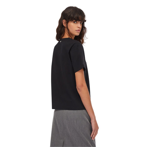 Liu Jo T-shirt T-shirt Donna con perle e strass 40 A25-LIU.JOCF5072JS088-22222-40 - Francavilla Moda