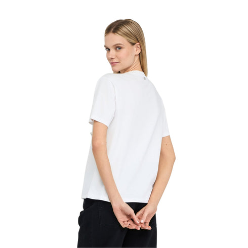 Liu Jo T-shirt T-shirt Donna con perle e strass 40 - Francavilla Moda