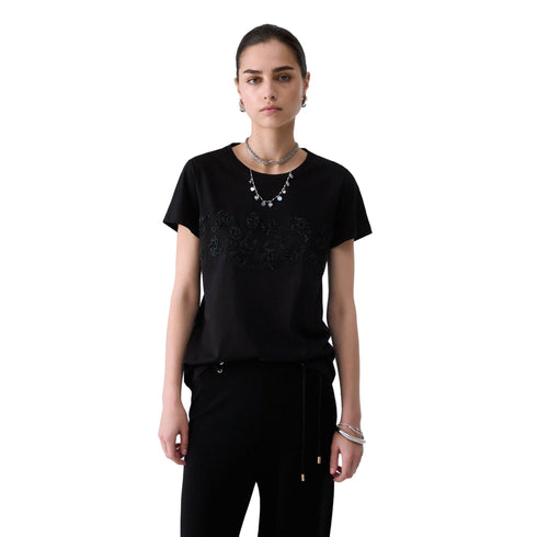 Liu Jo T-shirt T-shirt Donna con ricami floreali XS A26-LIU.JOTF6242JS923-L9503-XS - Francavilla Moda