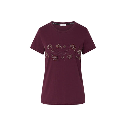 Liu Jo T-shirt T-shirt Donna con ricami floreali XS - Francavilla Moda