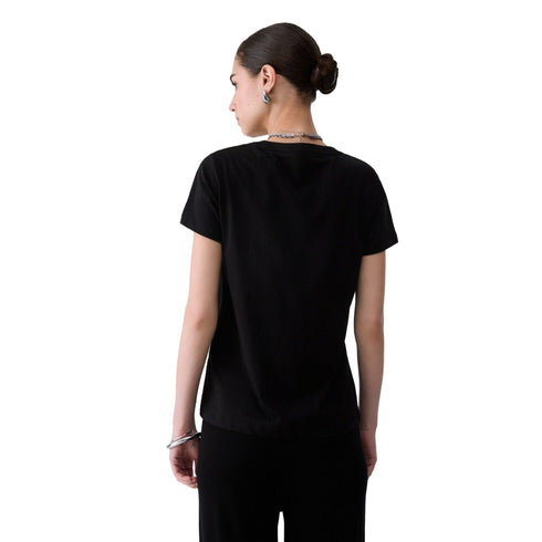Liu Jo T-shirt T-shirt Donna con ricami floreali XS A26-LIU.JOTF6242JS923-L9503-XS - Francavilla Moda