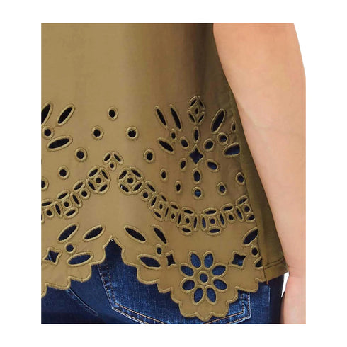 Liu Jo T-Shirt T-shirt Donna con ricamo e colletto a polo 40 P25 - LIU.JOWA5167T4853 - X0680 - 40 - Francavilla Moda