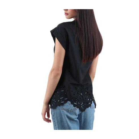 Liu Jo T-Shirt T-shirt Donna con ricamo e colletto a polo 40 P25 - LIU.JOWA5167T4853 - X0680 - 40 - Francavilla Moda