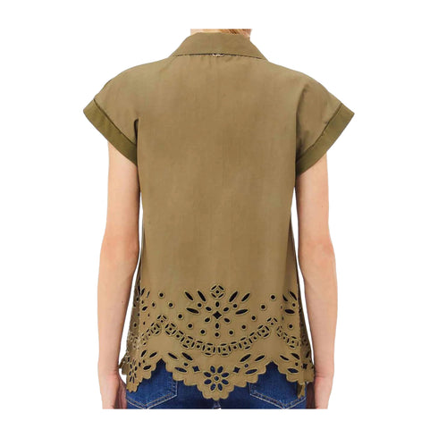 Liu Jo T-Shirt T-shirt Donna con ricamo e colletto a polo 40 P25 - LIU.JOWA5167T4853 - X0680 - 40 - Francavilla Moda