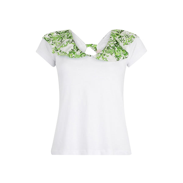 Liu Jo T-shirt T-shirt Donna con rouches floreale S P25 - LIU.JOWA5364J6308 - M9538 - S - Francavilla Moda