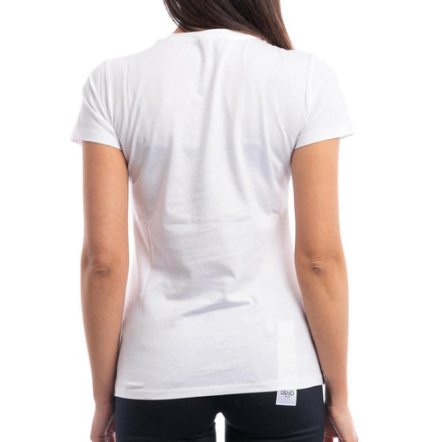 Liu Jo T-shirt T-shirt Donna con stampa e applicazioni Bianco - Francavilla Moda