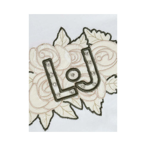 Liu Jo T-shirt T-shirt Donna con stampa e paillettes Bianco - Francavilla Moda