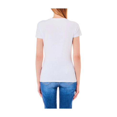 Liu Jo T-shirt T-shirt Donna con stampa e paillettes Bianco - Francavilla Moda