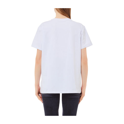 LIU JO T-shirt T-shirt Donna con stampa e strass Bianco blu P25 - LIU.JOWA5260JS003 - M9445 - S - Francavilla Moda