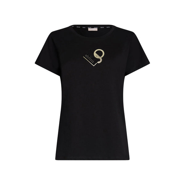 Liu Jo T-shirt T-shirt Donna con stampa logo strass XS - Francavilla Moda