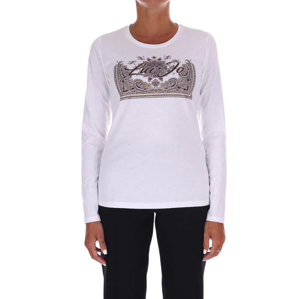 Liu Jo T-shirt T-shirt Donna con stampa strass XS A25-LIU.JOMF5464JS923-P9172-XS - Francavilla Moda