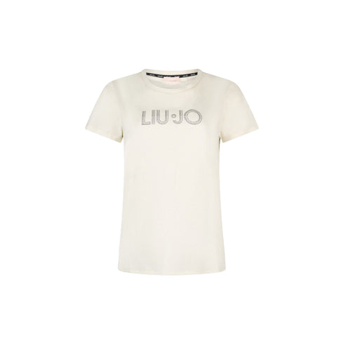 Liu Jo T-shirt mm T-shirt Donna con strass con logo S - Francavilla Moda
