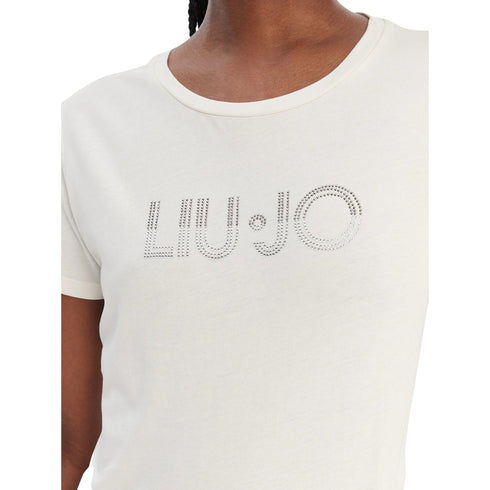 Liu Jo T-shirt mm T-shirt Donna con strass con logo S - Francavilla Moda