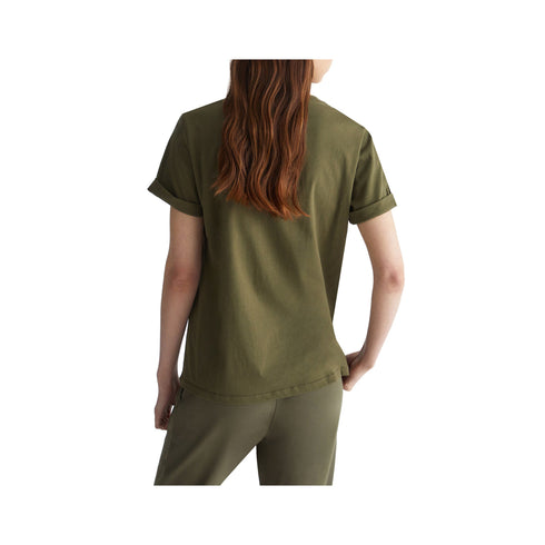 Liu Jo T-shirt T-shirt Donna con taschino strass Verde A24 - LIU.JOTF4078J6040 - N9717 - XS - Francavilla Moda