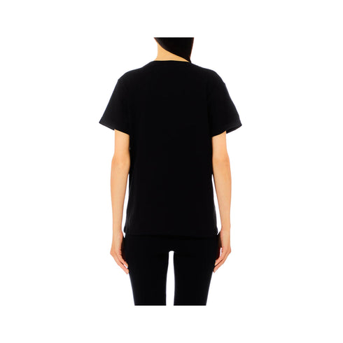 Liu Jo T-shirt T-shirt Donna con taschino strass Nero - Francavilla Moda